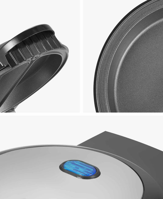 New Elite Cuisine Non-Stick Electric Omelet Maker (Black)