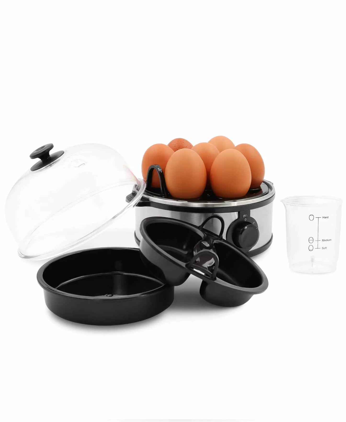 New Elite Cuisine Stainless Steel Automatic Egg Cooker