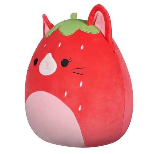 New Squishmallows Original 12-Inch Olma Strawberry Cat Plush