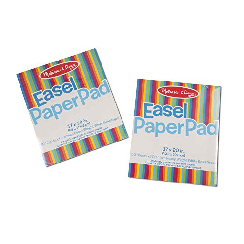 New Melissa & Doug Easel Pad Bundle 50 Sheets 2-Pack - Large Easel Paper Pad For Classrooms