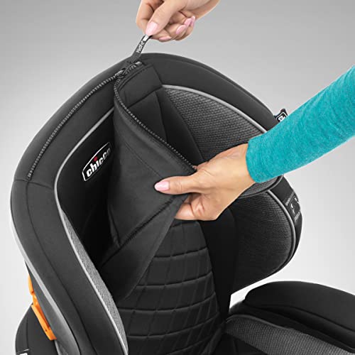New Chicco KidFit Zip Plus 2-in-1 Belt-Positioning Booster Car Seat (Taurus/Black/Grey)