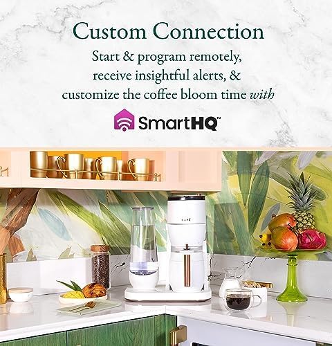 Café Specialty Grind and Brew Coffee Maker Single-Serve to 10-Cup (Matte White)