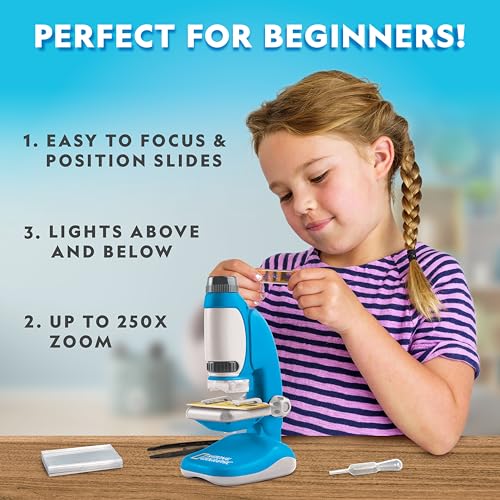 New National Geographic Junior Microscope for Kids