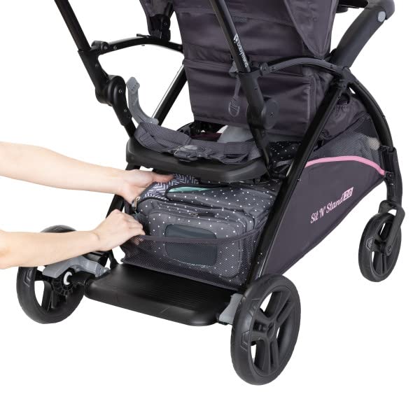 Baby Trend Sit N' Stand 2.0 – Convertible Double Stroller (Simply Pink)