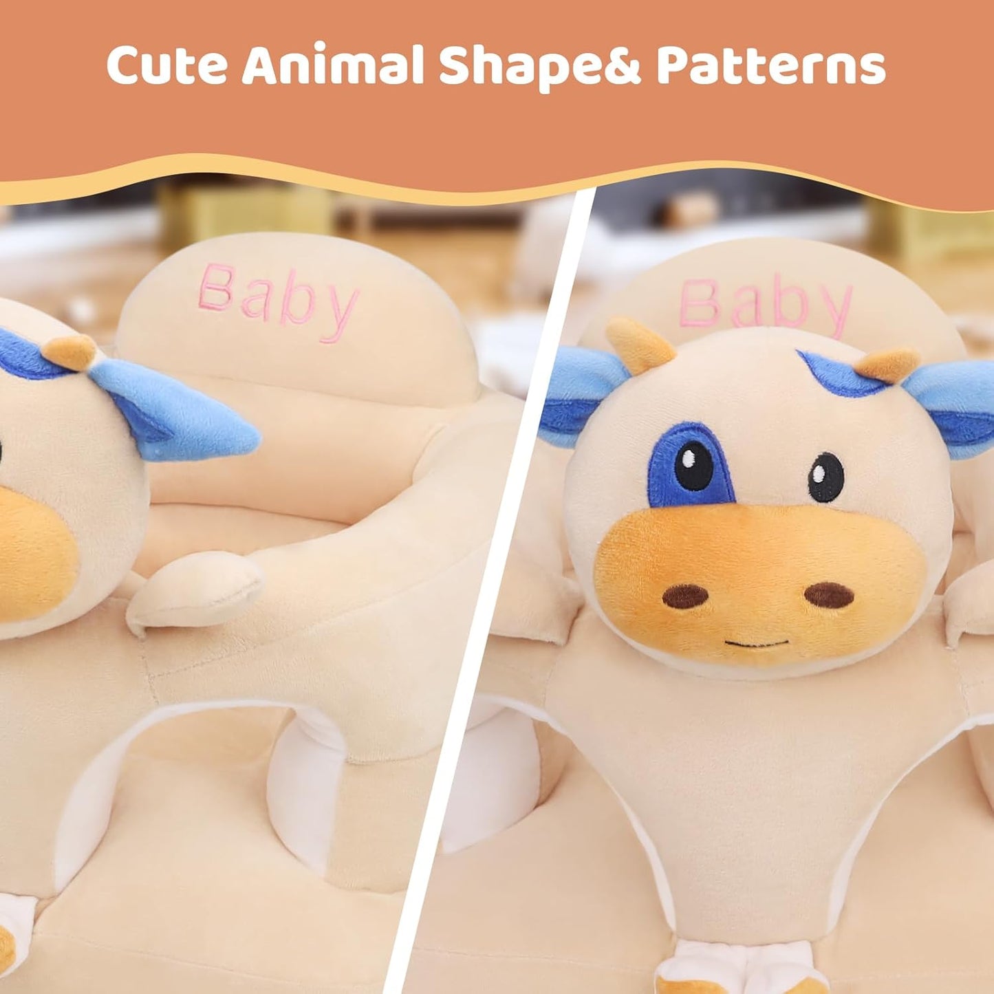 New vocheer Sit Me Up Floor Seat (Cow)