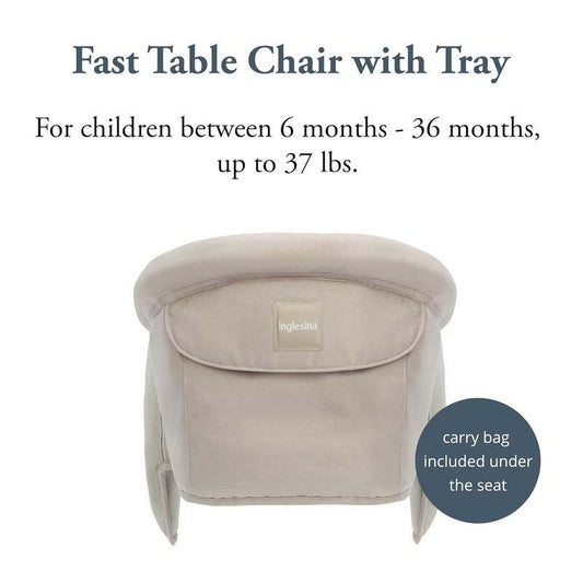 New Inglesina Fast Table Chair + Fast Dining Tray (Cream)