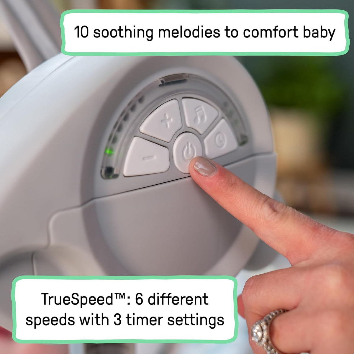 Ingenuity Comfort 2 Go Portable Baby Swing (Endless Bloom)