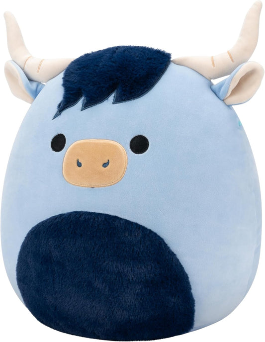 New Squishmallows Toro the Blue Highland Cow 14-Inch Plush