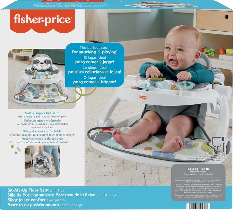 Fisher-Price Sit-Me-Up Portable Floor Seat with Snack Tray & Toys