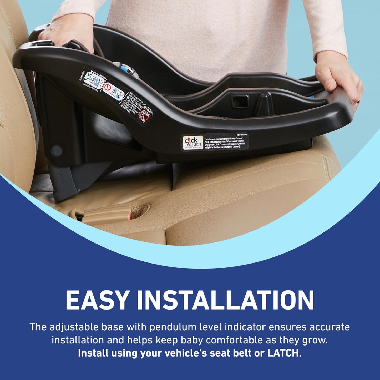 Graco SnugRide Lite LX Infant Car Seat Lightweight Rear-Facing Seat (Studio)