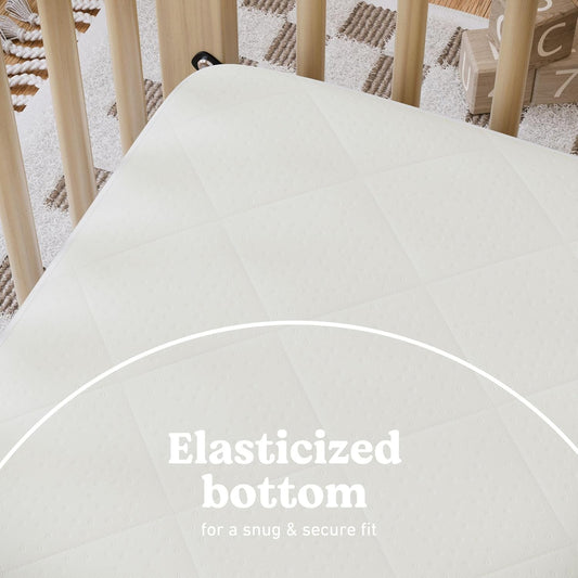 Graco Waterproof Crib & Toddler Mattress Protector (White)