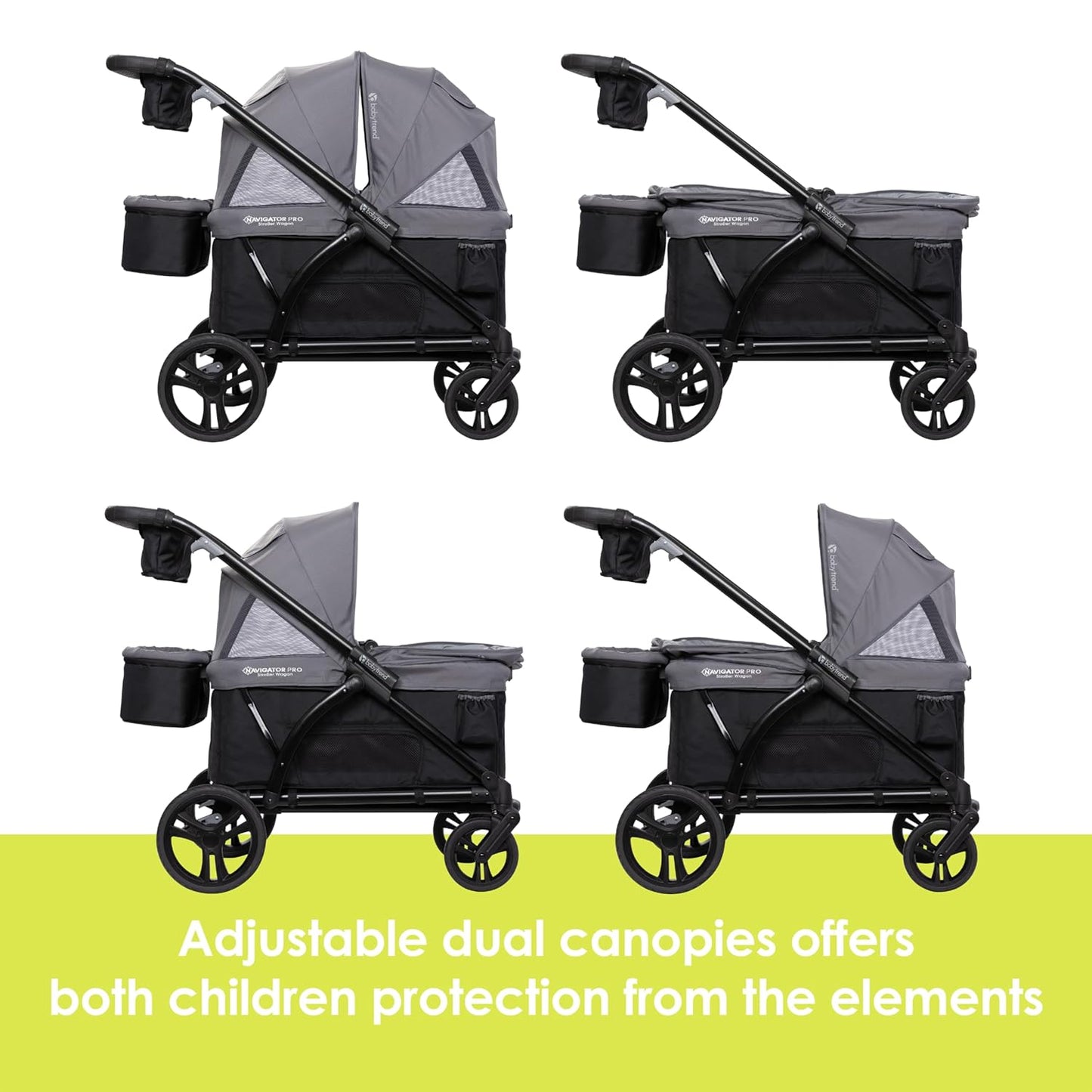 Baby Trend Navigator PRO 2-in-1 Stroller Wagon (Dash Black)