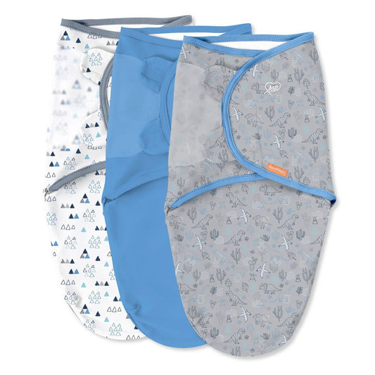 New SwaddleMe Original Swaddle 3-Pack Size S/M (Dino Time)