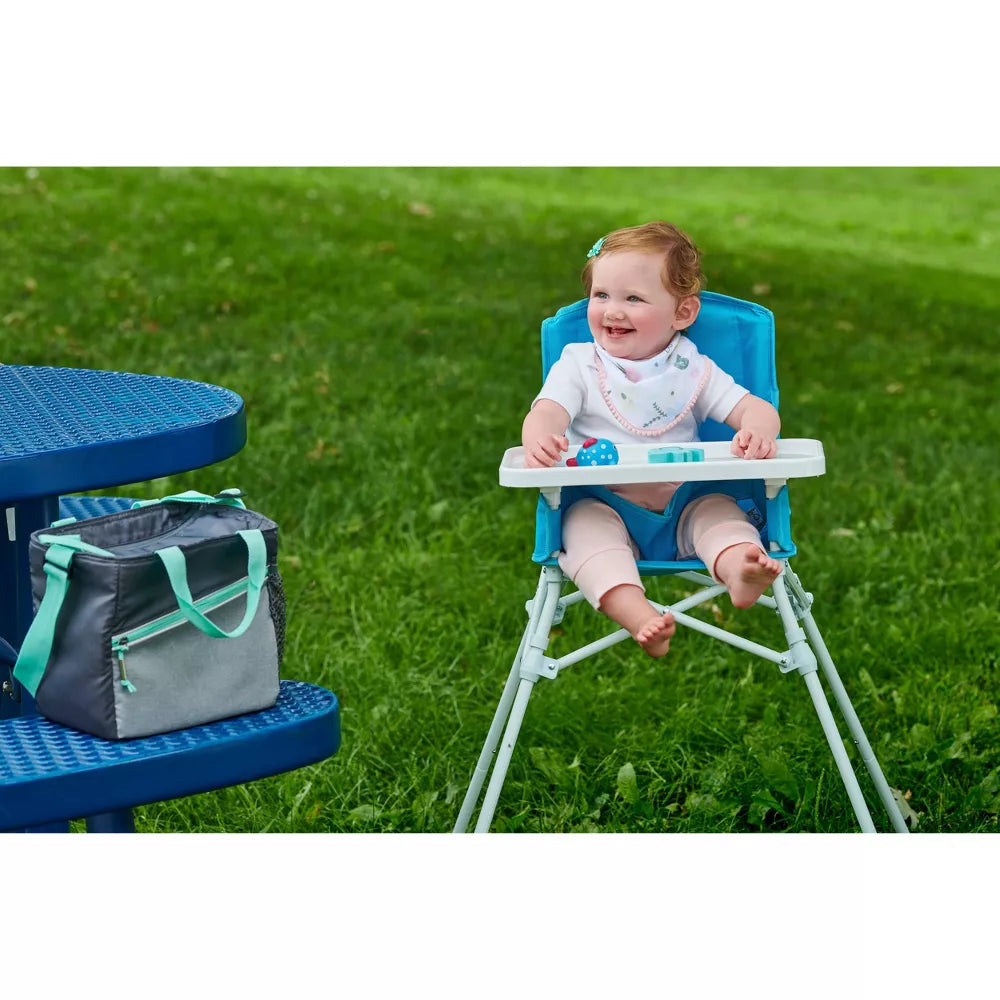 Regalo My Portable High Chair with Tray (Aqua)