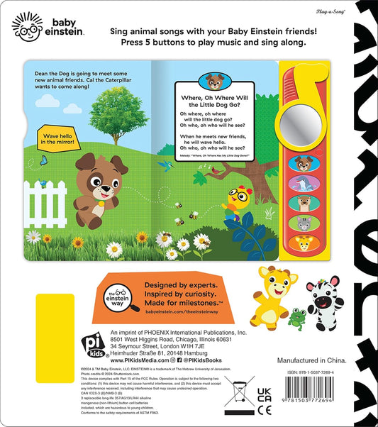 Baby Einstein Animal Songs Mirror Sound Book - Kidsy