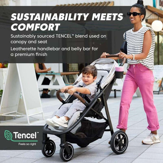 Baby Jogger City Mini Air Lightweight Stroller (Frosted Ivory) - Kidsy