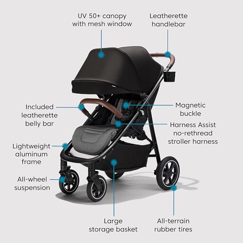 Baby Jogger City Mini Air Lightweight Stroller (Rich Black) - Kidsy