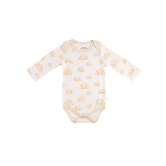 Baby Long - Sleeve Bamboo Bodysuit - Kidsy