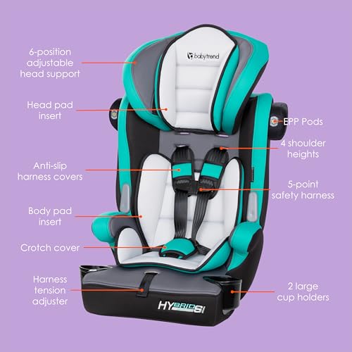 Baby Trend Hybrid SI 3 - in - 1 Booster Car Seat (Teal) - Kidsy