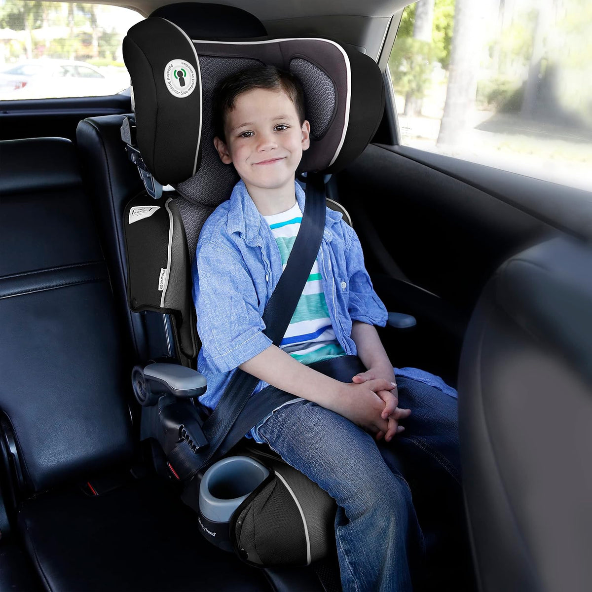 Baby Trend Protect 2-in-1 Folding Belt-Positioning Booster Seat (Grey Tech) - Kidsy