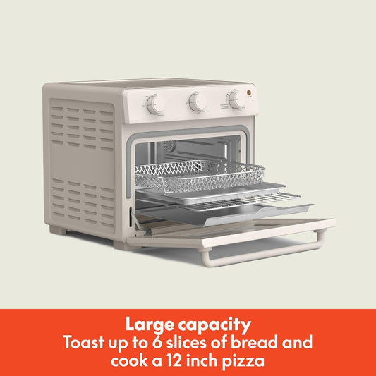 Bella Air Fryer Toaster Oven, 7 Preset Cooking Options, 1700 Watt (Oatmilk) - Kidsy