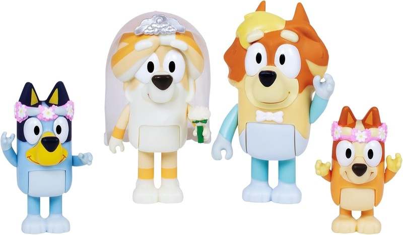 Bluey Wedding Time Figure Set - Kidsy