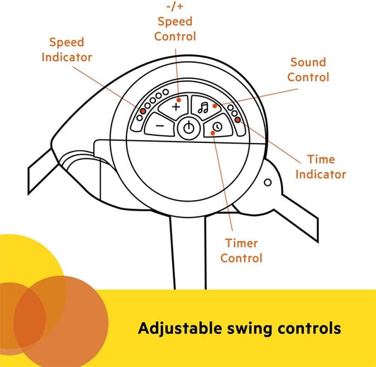 Bright Starts Playful Paradise Portable Baby Swing (Green) - Kidsy