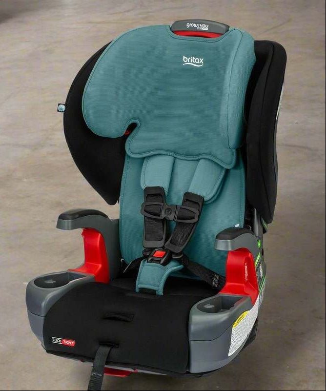 Britax Grow with You ClickTight Harness - 2 - Booster Car Seat (Green Contour) - Kidsy