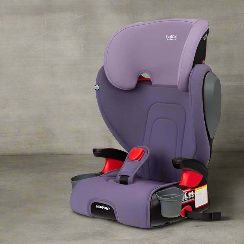 Britax Highpoint Backless Belt - Positioning Booster Seat (Purple Ombre) - Kidsy
