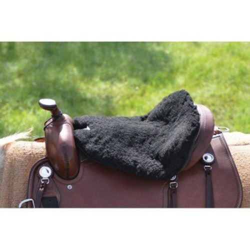 Cashel Western Saddle Large Fleece Tush Cushion (Black) - Kidsy