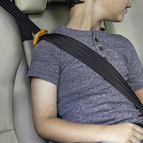 Chicco GoFit ClearTex Backless Booster Car Seat (Shadow Black) - Kidsy