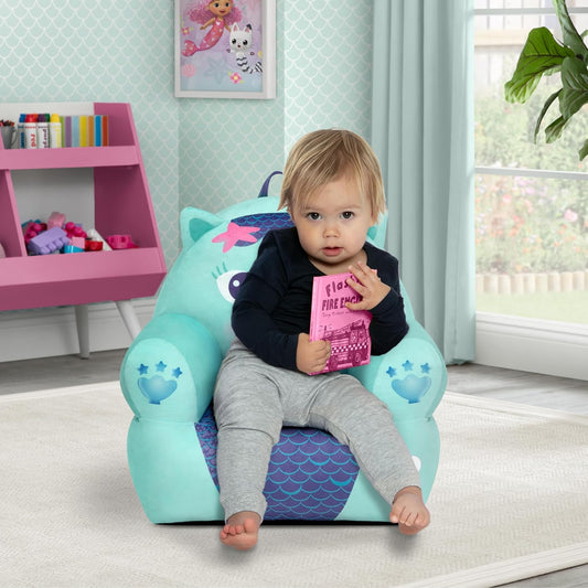 Delta Children Gabby's Dollhouse Cozee Buddy Kids Chair (Blue) - Kidsy