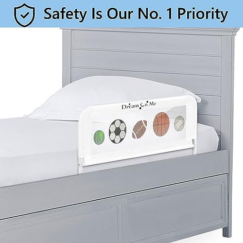 Dream On Me Mesh Security Bed Rail (Sports Print) - Kidsy