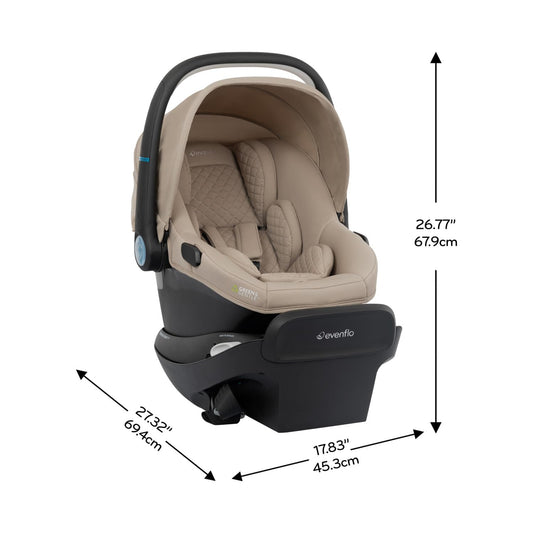 Evenflo Revolve180 LiteMax NXT Rotating Rear - Facing Lightweight Preemie and Infant Car Seat (Topaz) - Kidsy