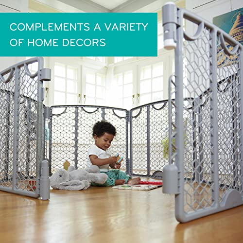 Evenflo Versatile Play Space 6 - Panel (Cool Gray) - Kidsy