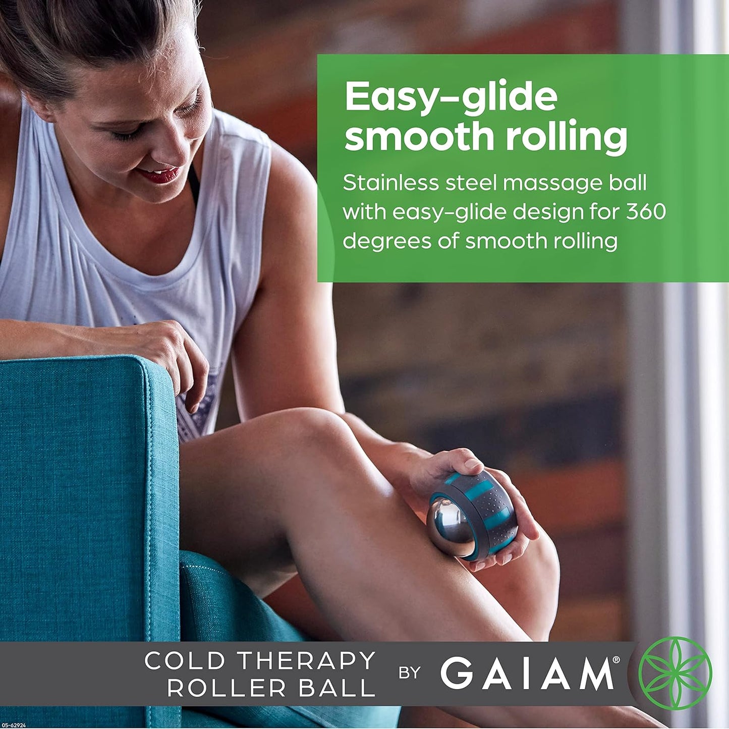 Gaiam Restore Rolling Massager Cold Therapy Muscle Roller - Kidsy