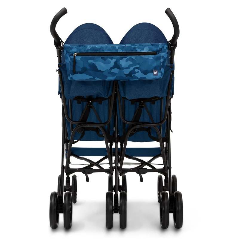 GAP babyGap Classic Side - by - Side Double Stroller (Navy Camo) - Kidsy