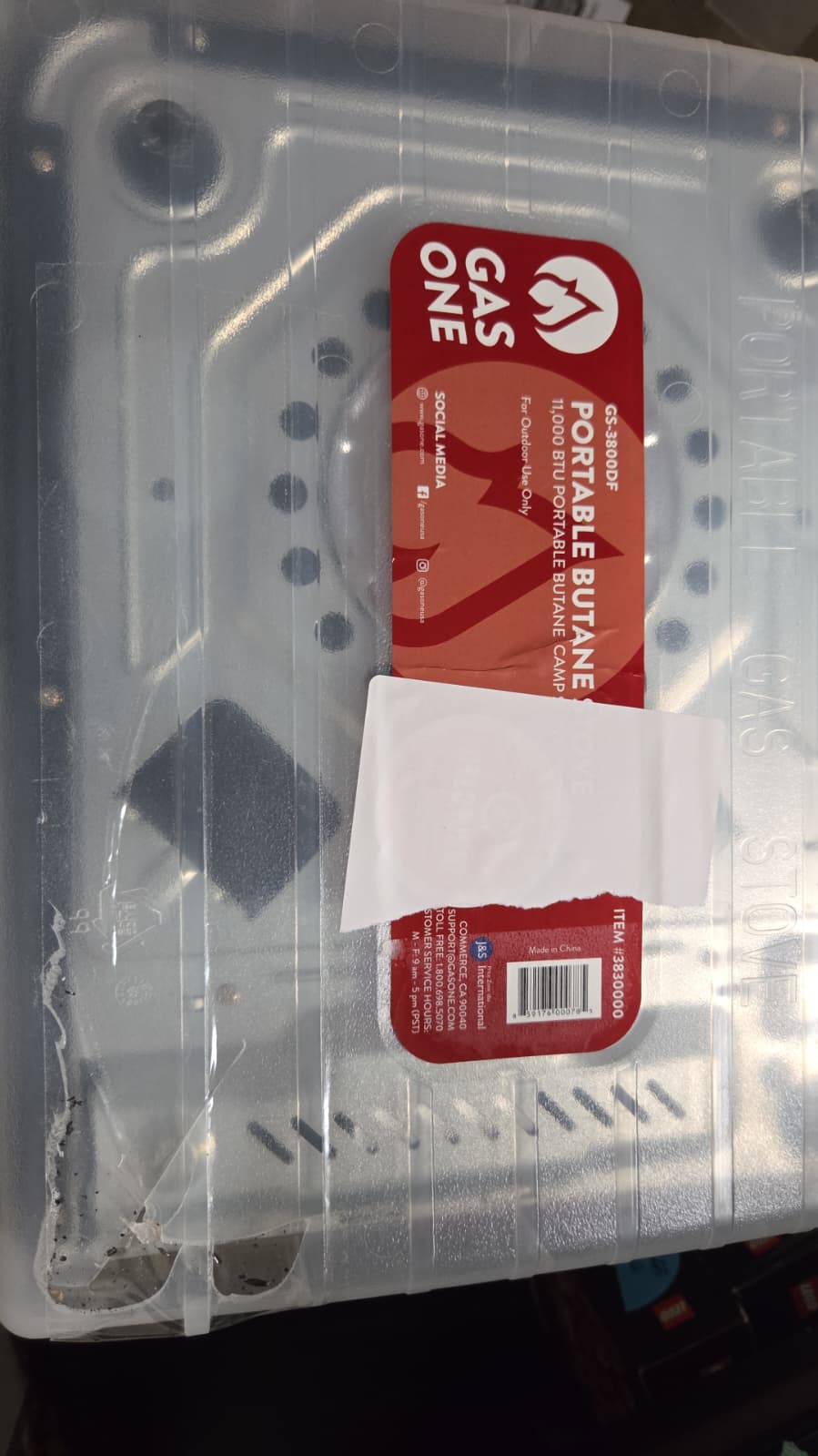 Gas One GS - 3800DF Portable Gas Stove 11000 BTU (Black) - Kidsy