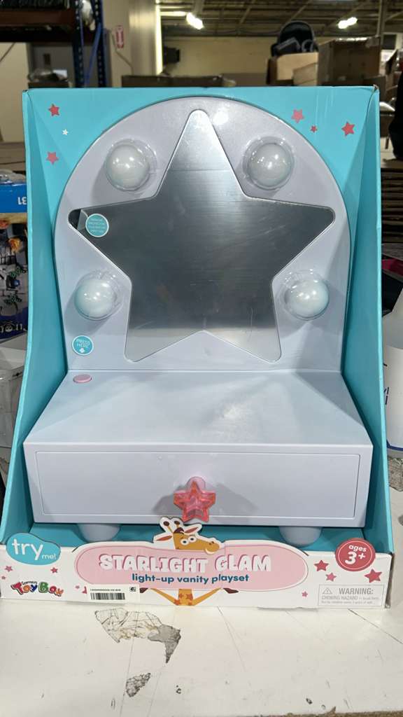 Geoffrey's Toy Box Starlight Glam Light - Up Vanity Playset - Kidsy