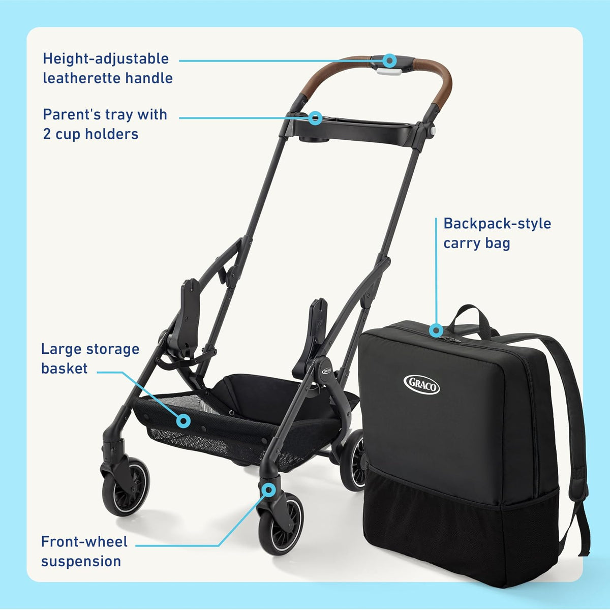 Graco GoMax Frame Stroller (Ace) - Kidsy
