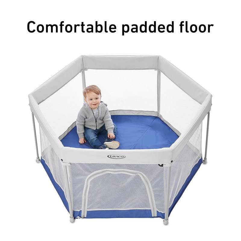 Graco Pack 'n Play Lite Traveler LX Playard with Compact Fold UV Canopy (Canyon) - Kidsy