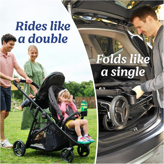 Graco Ready2Grow LX 2.0 Double Stroller (Clark) - Kidsy