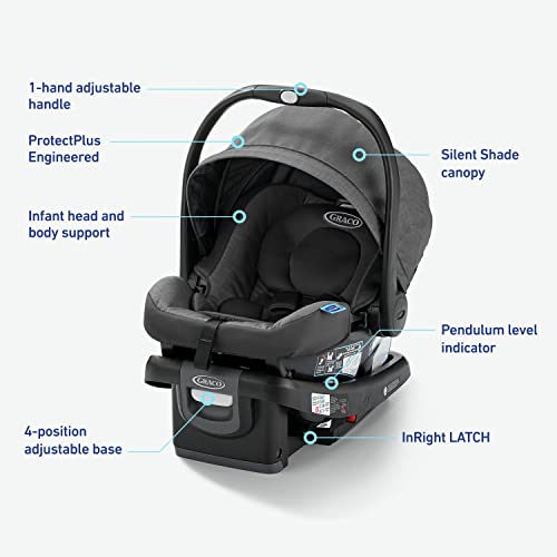 Graco SnugRide 35 DLX Infant Car Seat ft. Load Leg Technology (Astaire) - Kidsy