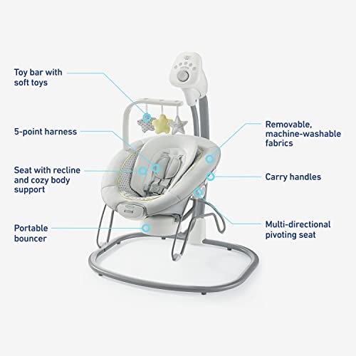 Graco Sway2Me Swing with Portable Bouncer (Watson) - Kidsy