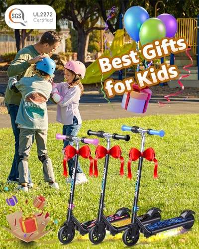 Gyroor Kids Electric Scooter 150W Motor, LED Lights, Dual Brake System (Classic) - Kidsy