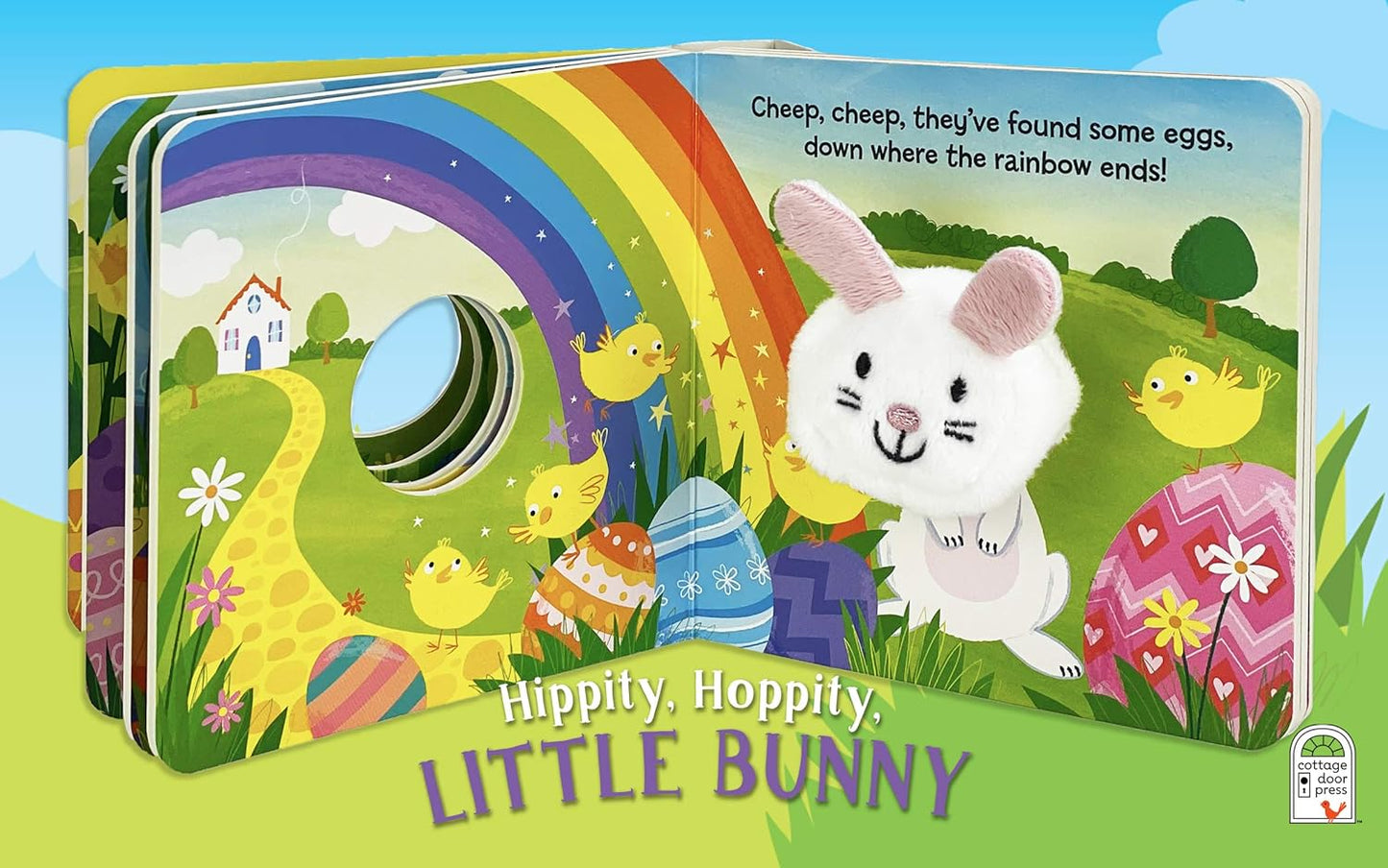 Hippity Hoppity Little Bunny Finger Puppet Board Book - Kidsy