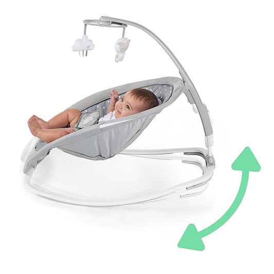 Ingenuity 2 - in - 1 Infant to Toddler Rocker and Baby Bouncer (Cuddle Lamb) - Kidsy