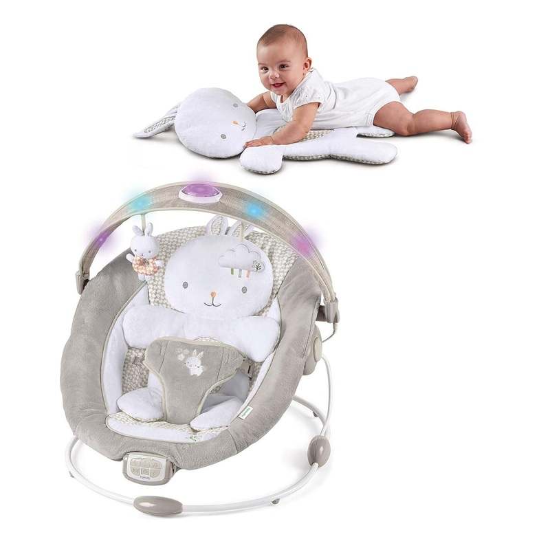 Ingenuity InLighten Baby Bouncer Seat (Twinkle Tails) - Kidsy