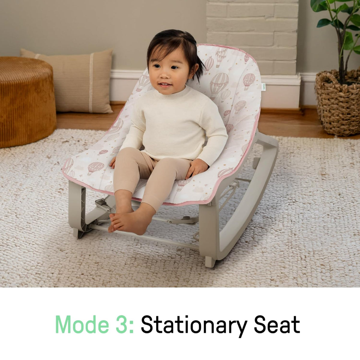 Ingenuity Keep Cozy 3-in-1 Baby Bouncer & Rocker (Skye) - Kidsy