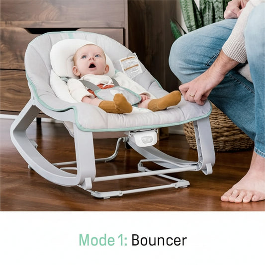 Ingenuity Keep Cozy 3 - in - 1 Baby Bouncer (Weaver) - Kidsy